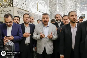 تشرف وزیر کشور عراق به حرم مطهر رضوی