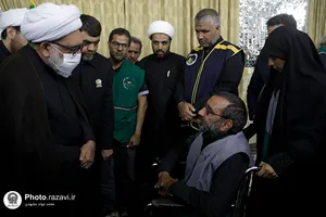 دیدار جمعی از موکبداران دهه آخر صفر با تولیت آستان قدس رضوی
