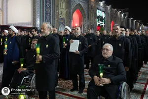 آیین خطبه&zwnj;خوانی شب شهادت امام رضا علیه&zwnj;السلام در حرم مطهر رضوی-1