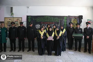 حضور خدام حرم مطهر رضوی در دبیرستان دخترانه فرهنگیان مشهد
