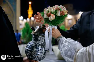 حال و هوای حرم مطهر رضوی در شب میلاد امام حسن عسکری علیه&zwnj;السلام