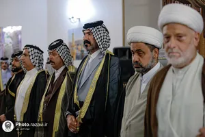 استقبال از شیوخ عشایر عراق در فرودگاه شهید هاشمی&zwnj;نژاد مشهد-۲
