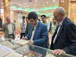 بازدید رئیس سازمان علمی و فرهنگی آستان قدس رضوی از بزرگ‌ترین موقوفه قرآنی کشور در خمینی‌شهر+فیلم