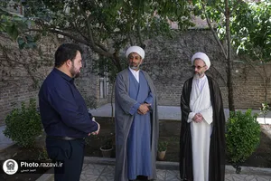 تشرف آیت&zwnj;الله محمود رجبی به حرم مطهر رضوی