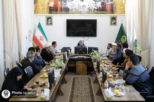 دیدار اعضای شورای پایگاه بسیج حرم با مدیر عالی حرم مطهر رضوی