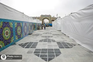 بهسازی مسیر ورودی رواق دارالحجه حرم مطهر رضوی
