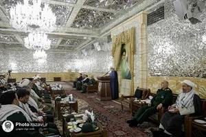 دیدار فرماندهان نواحی و حوز&zwnj;ه&zwnj;های بسیج با تولیت آستان قدس رضوی