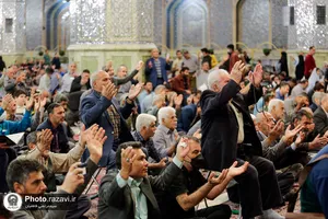 عزاداری رحلت حضرت خدیجه سلام الله علیها در حرم مطهر رضوی