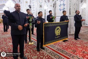 سیاه&zwnj;پوشی رواق دارالهدایه حرم مطهر رضوی