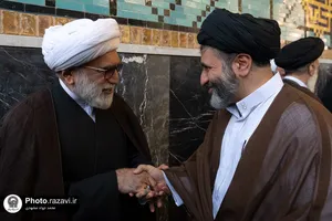 مراسم ترحیم مرحوم سید جواد حجازی در حرم مطهر رضوی