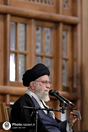سخنرانی نوروزی رهبر معظم انقلاب در حرم مطهر رضوی