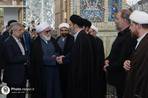 مراسم بزرگداشت آیت&zwnj;الله سیدموسی شبیری زنجانی در حرم مطهر رضوی