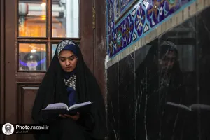 اعتکاف دانشجویی در حرم مطهر رضوی