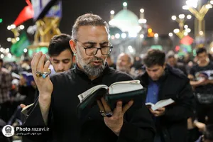 مراسم احیاء شب بیست و یکم ماه رمضان در حرم مطهر رضوی - 2