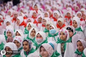 جشن تکلیف دختران تازه مکلف شده در حرم مطهر رضوی