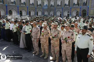 تشرف فرماندهان و پرسنل فراجا به حرم مطهر رضوی