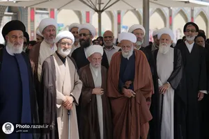 تشییع پیکر حجت&zwnj;الاسلام کریم عبدالهی نژاد در حرم مطهر رضوی
