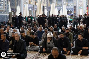 مراسم ترحیم مرحوم سید جواد حجازی در حرم مطهر رضوی