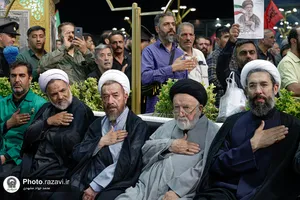 مراسم بزرگداشت چهلمین روز تدفین رهبر شهید انقلاب اسلامی در حرم مطهر رضوی