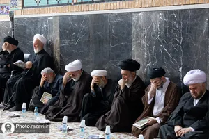 مراسم ترحیم مرحوم سید جواد حجازی در حرم مطهر رضوی