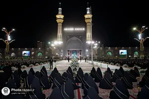 آیین خطبه خوانی شب شهادت امام رضا علیه السلام در حرم مطهر رضوی -2