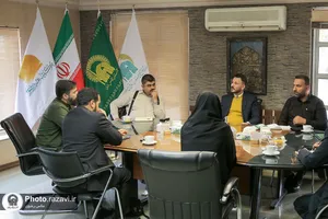 بازدید جمعی از مسئولین عتبه علویه از کتابخانه آستان قدس رضوی