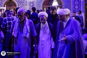 تشرف آیت&zwnj;الله محمود رجبی به حرم مطهر رضوی