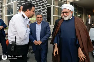 بازدید تولیت آستان قدس رضوی از  پایگاه آتش&zwnj;نشانی شماره ٢ مشهد