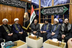 تشرف کاروان سفیران امام رضا علیه&zwnj;السلام به حرم امامین کاظمین