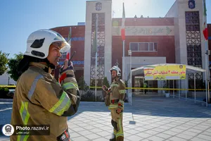 مانور ترکیبی امداد و نجات در زائرسرای رضوی