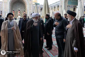 مراسم ترحیم مرحوم سید جواد حجازی در حرم مطهر رضوی