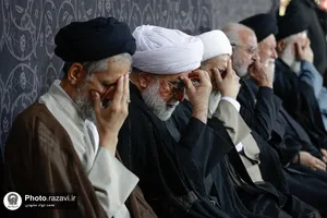 مراسم بزرگداشت چهلمین روز تدفین رهبر شهید انقلاب اسلامی در حرم مطهر رضوی