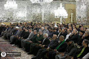 دیدار ستایشگران، شاعران آیینی و مسئولان هیئات مذهبی مشهد با تولیت آستان قدس رضوی