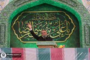 وداع با شهدای گمنام دفاع مقدس در حرم مطهر رضوی