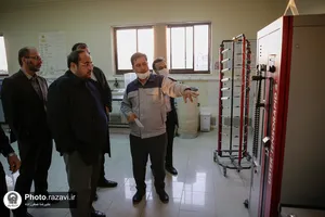 بازدید رئیس بنیاد بهره&zwnj;وری موقوفات آستان قدس رضوی از شرکت نخریسی و نساجی خسروی خراسان