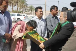 گزارش تصویری | حضور کاروان «زیر سایه خورشید» در میان مردم چاه‌حسن جازموریان کرمان