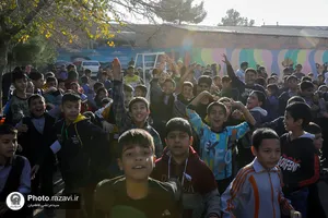 حضور خدام حرم مطهر رضوی در مدرسه شهید عباسپور مشهد