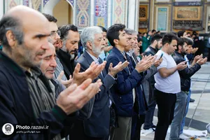 اقامه نماز عید فطر در حرم مطهر رضوی-2