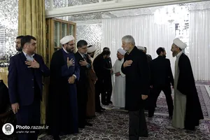مراسم جشن میلاد امیرالمومنین در تالار ولایت حرم مطهر رضوی