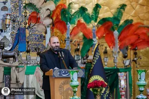 آیین اذن عزای ماه محرم در حرم مطهر رضوی-1