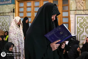 مراسم عزاداری ویژه بانوان در حرم مطهر رضوی
