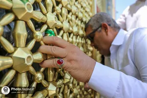 تشرف جانبازان قطع نخاعی 70درصد به حرم مطهر رضوی