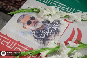 وداع با پیکر فرمانده قرارگاه عملیاتی سجاد سراوان در حرم مطهر رضوی