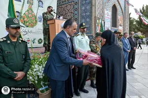 گرامیداشت شهدای مدفون در مجموعه فرهنگی شهدا مشهد