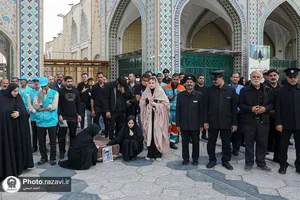 تشییع پاکبان خدوم مشهدی در حرم مطهر رضوی