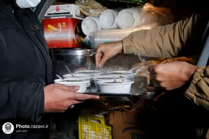 حضور خدام حرم مطهر رضوی در جمع نیروهای خدمت&zwnj;رسان شهر مشهد