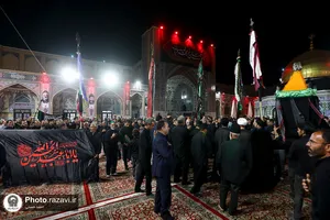 عزاداری هیئات مذهبی خراسان جنوبی در حسینیه حرم