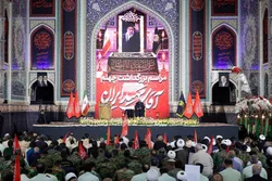 مراسم چهلمین روز تدفین قائد شهید امت در حرم رضوی برگزار شد