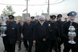 حضور تولیت آستان قدس رضوی در روستای برزش آباد مشهد