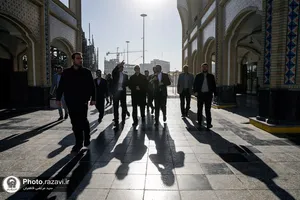 بازدید علی لاریجانی از فعالیت&zwnj;های عمرانی حرم مطهر رضوی